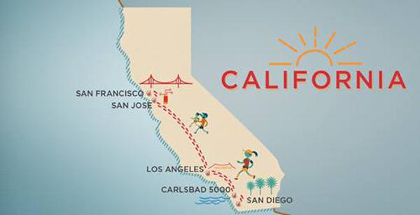 cartoon california map