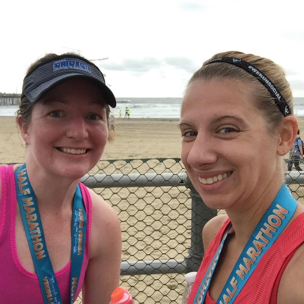 Two girls taking a selfie on a beach