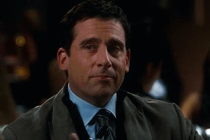 Steve Carrell holding a drink gif